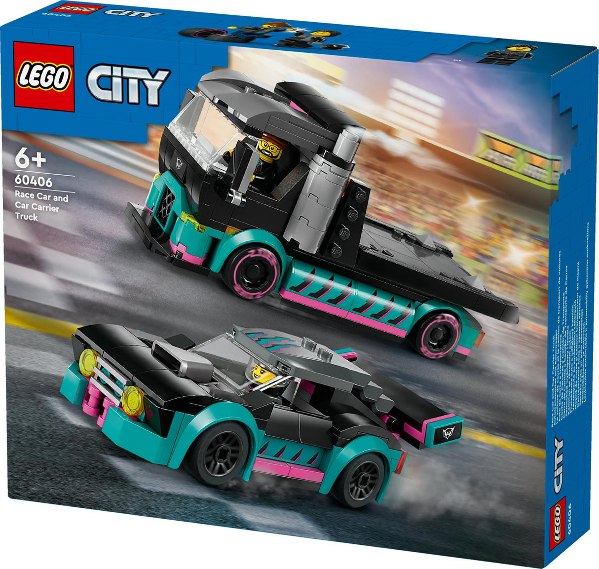 LEGO 60406 City Car Transporter with Racing Car, construction toy LEGO