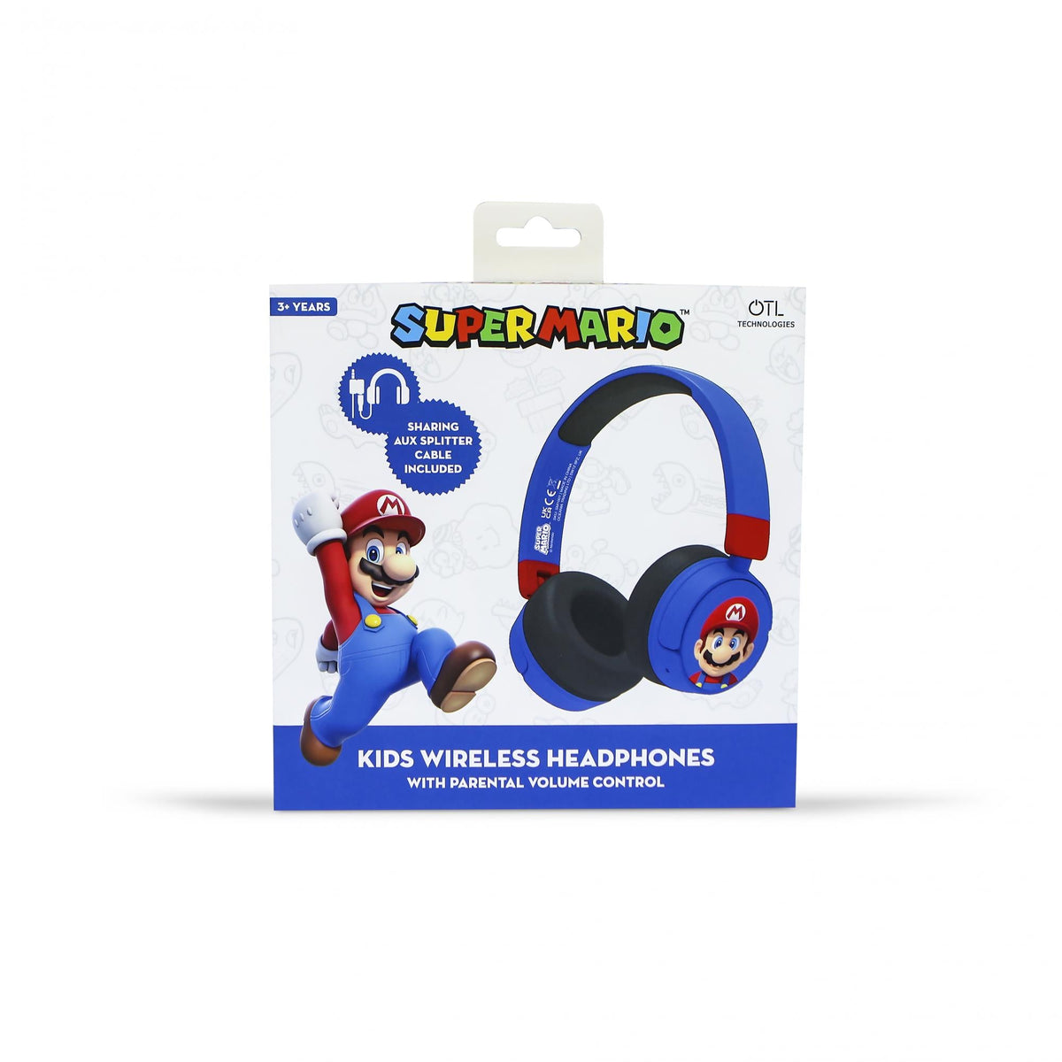 OTL - Super Mario Blue Kids Wireless Headphones OTL