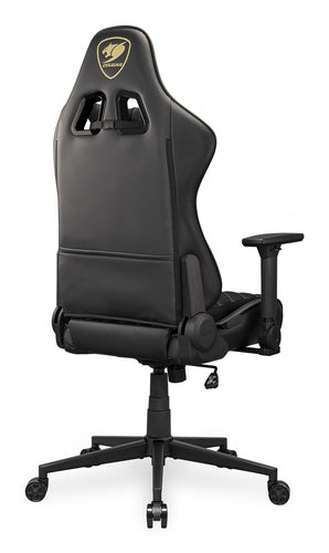 COUGAR Armor One V2 Gold F, PVC/stof, sort gamingstol – produktdetalje