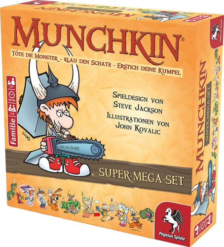 Pegasus Munchkin Fantasy Super-Mega-Set Tysk – Æske set skråt