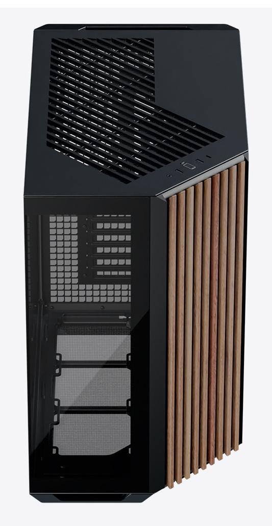 APNX V1, Midi-Tower, ATX, Tempered Glass - Wood, black Aerocool Advanced Technologies Co., LTD (APNX)