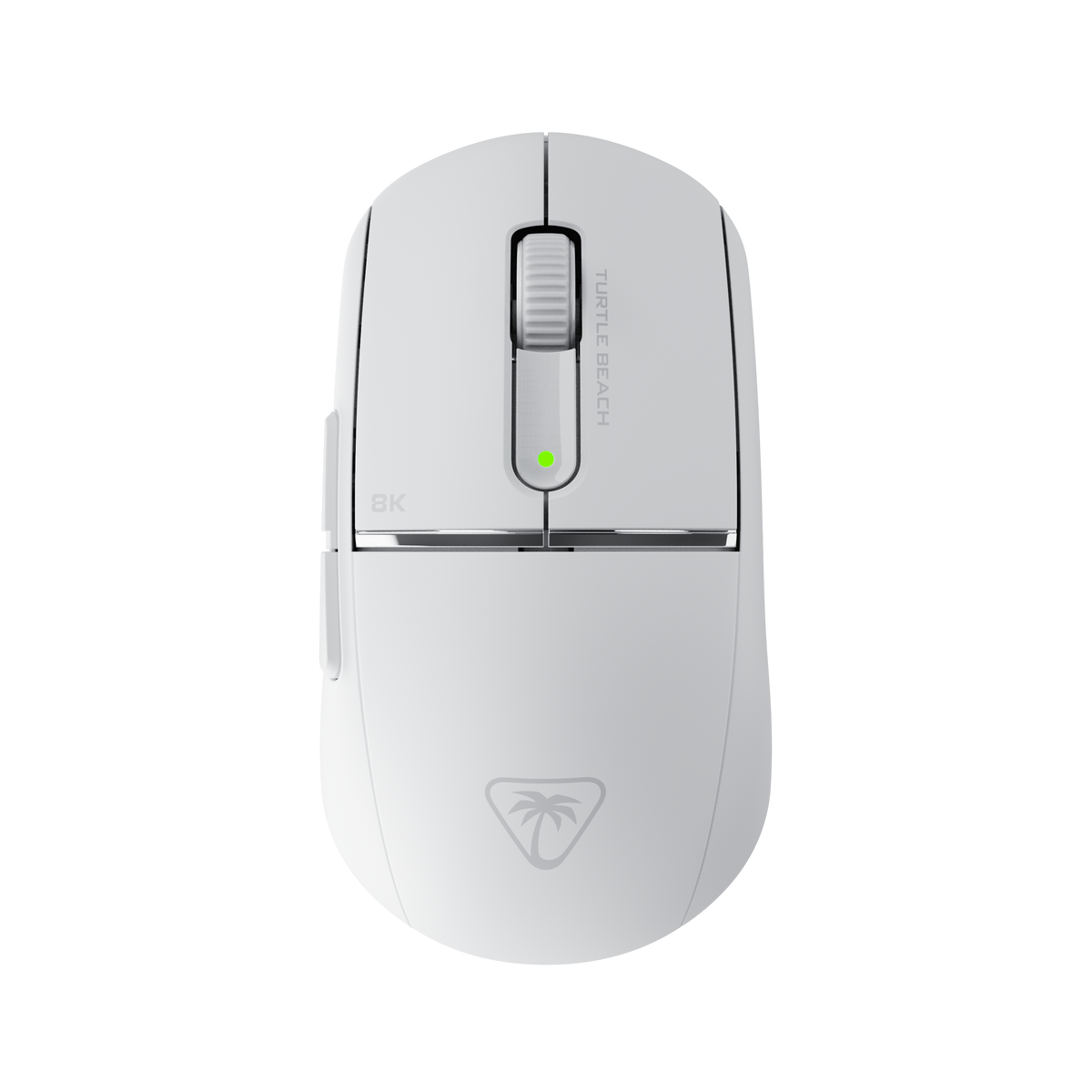 Turtle Beach Burst II Pro – trådløs gamingmus, hvid – Overside på mørk baggrund