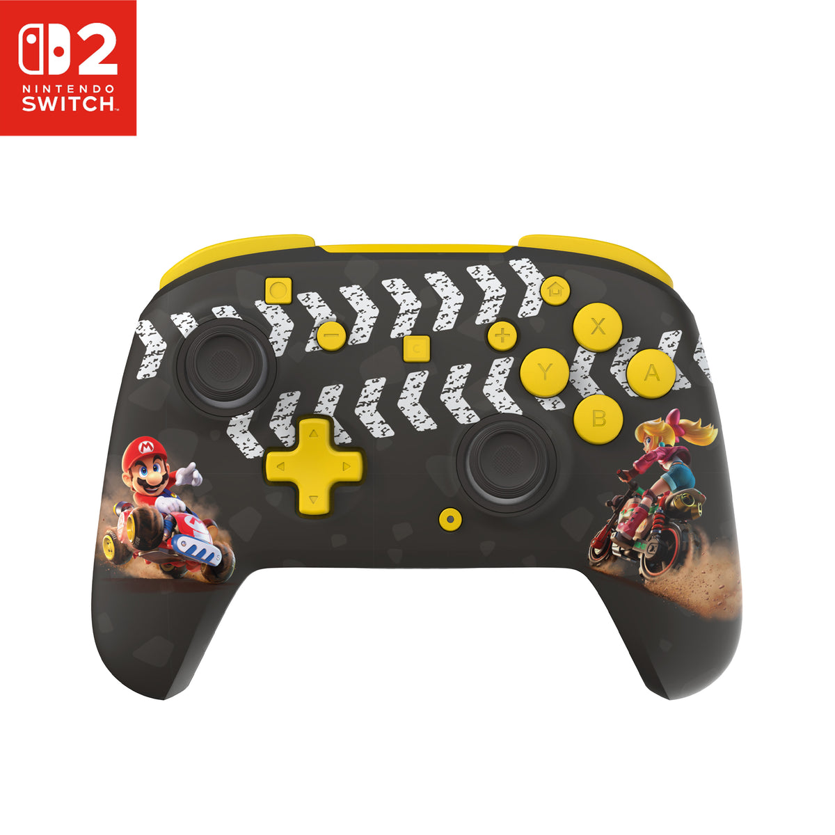 Turtle Beach Rematch RGB Mario Kart World – Switch – Front med Switch 2-logo