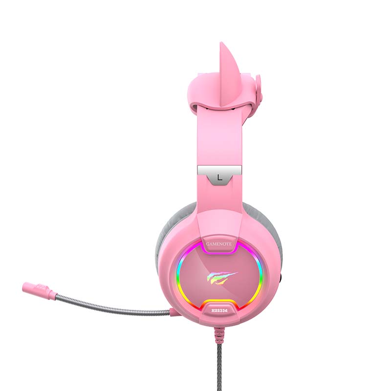 Gaming headphones Havit GAMENOTE H2233d RGB (pink) Havit