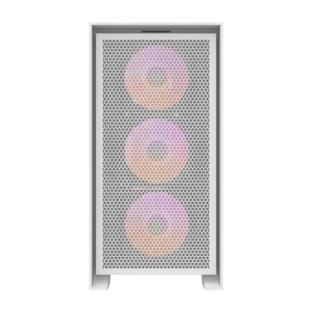 Computer kabinet Darkflash DRX70 MESH + 4 RGB blæsere (hvid) Darkflash