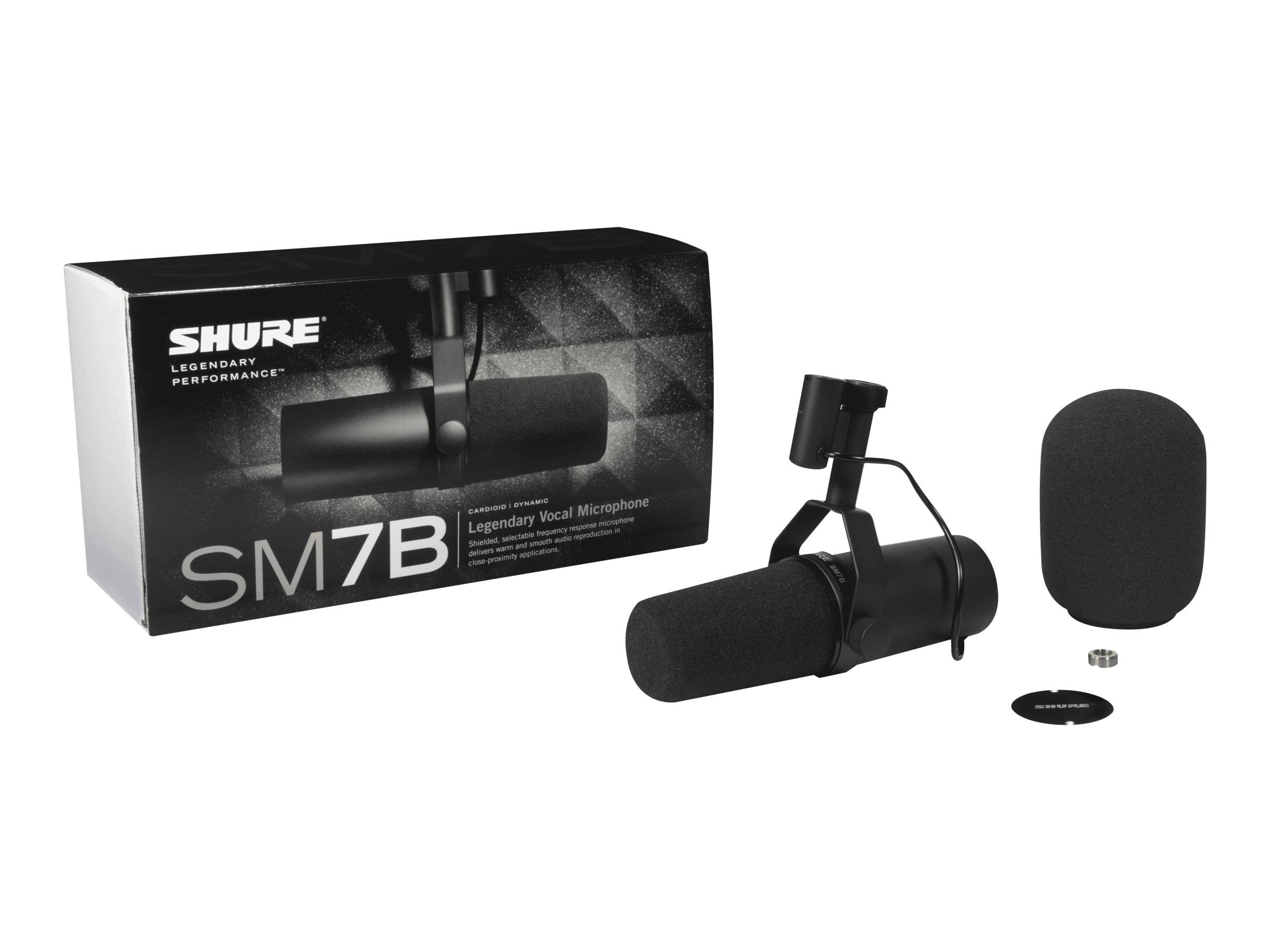 Shure SM7B Mikrofon Kabling Kardioide Grå