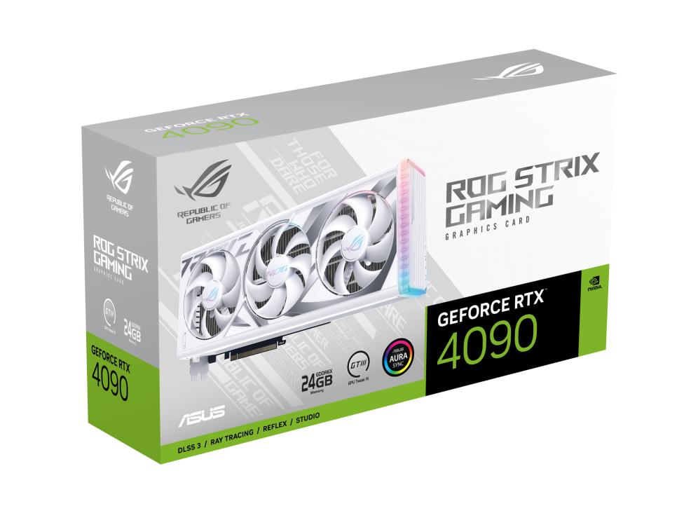 ASUS GeForce RTX 4090 24GB GDDR6X ROG STRIX GAMING WHITE EDITION ASUS