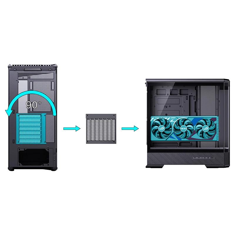 Jonsbo D400 Midi Tower, ATX, Tempered Glass - black Dongguan Sibositong Industrial Co., Ltd. (Jonsbo)