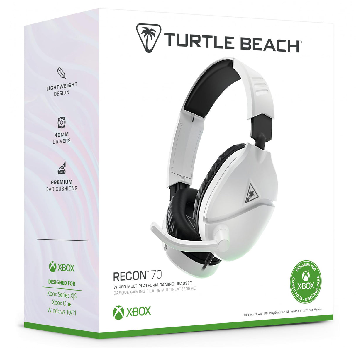 Turtle Beach Recon 70 Vitt (2024) Xbox X-headset