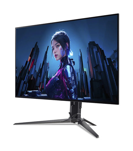 Acer Predator X32X3 OLED – skærm set fra modsat skrå vinkel