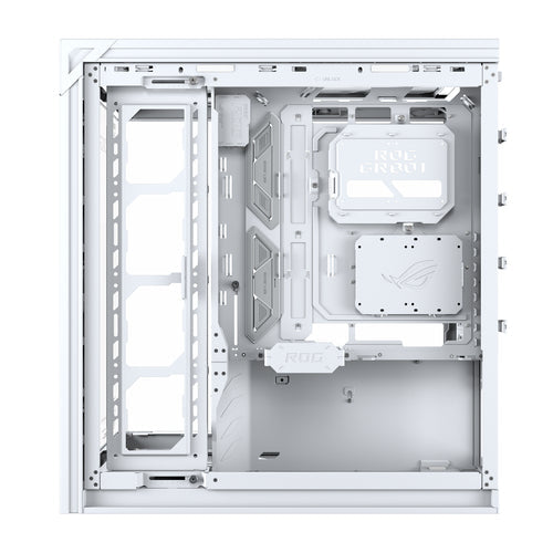 ASUS ROG CRONOX GR801 CURVE TG ARGB WHITE – indvendig opbygning eller underside (vinkel 3)