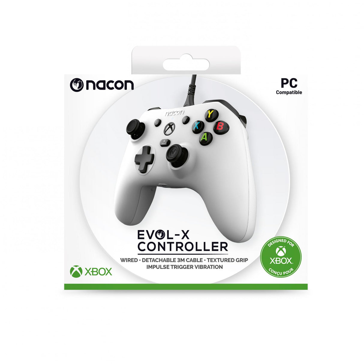 Nacon instegskontroll vit/Xbox Series X
