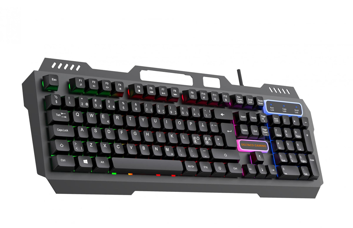 DK130 Membrane Gaming keyboard with Rainbow backlight deltaco_gaming
