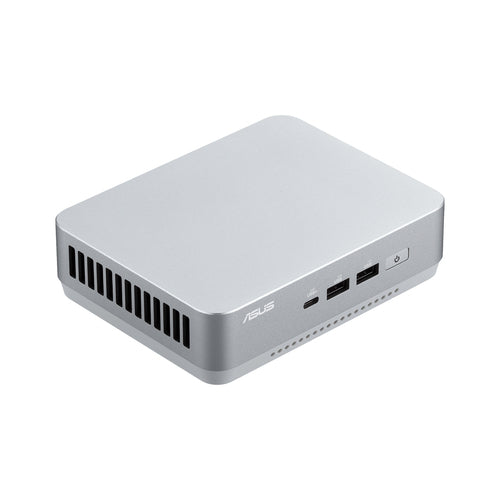 Sølvkabinet på ASUS NUC 14 Pro+ i vinkel