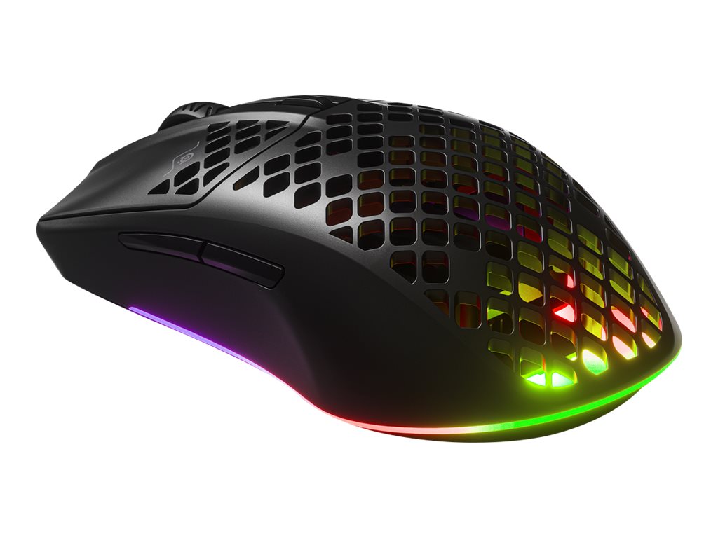 SteelSeries Aerox 3 2022 Edition Optisk Trådlös Kabel Svart
