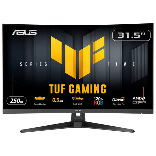 ASUS TUF Gaming VG32VQM5B – skærm med producentens funktionsillustration
