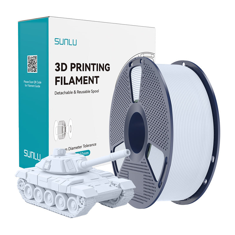 Sunlu PLA+ High-Speed filament – hvid, 1,75 mm, 1 kg