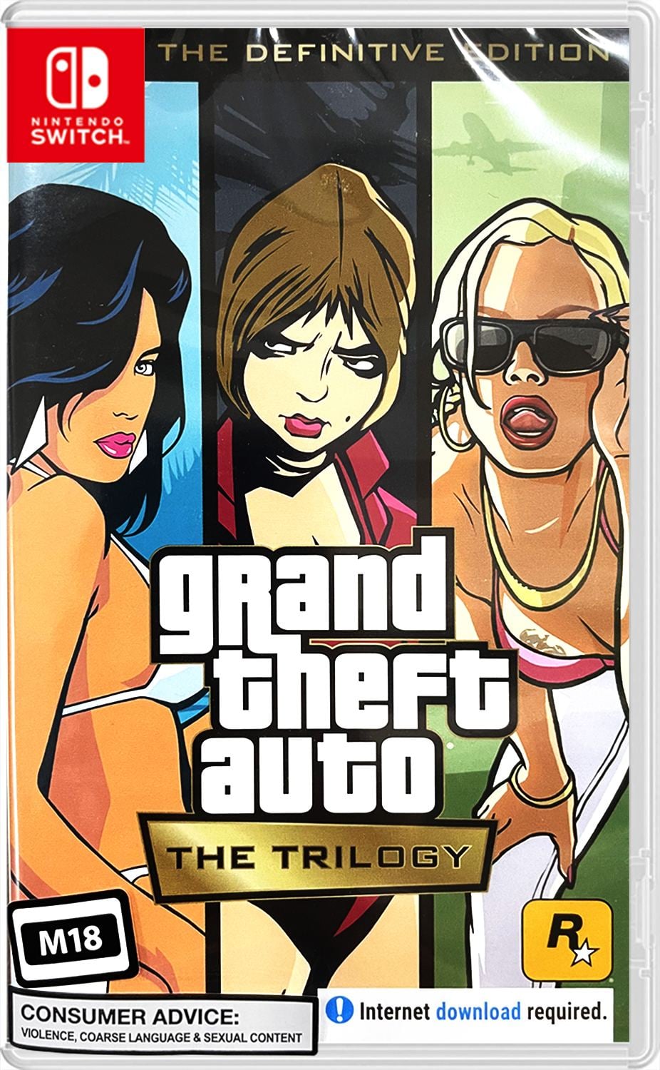 Grand Theft Auto: The Trilogy (The Definitive Edition) (Import) – Nintendo Switch-emballage