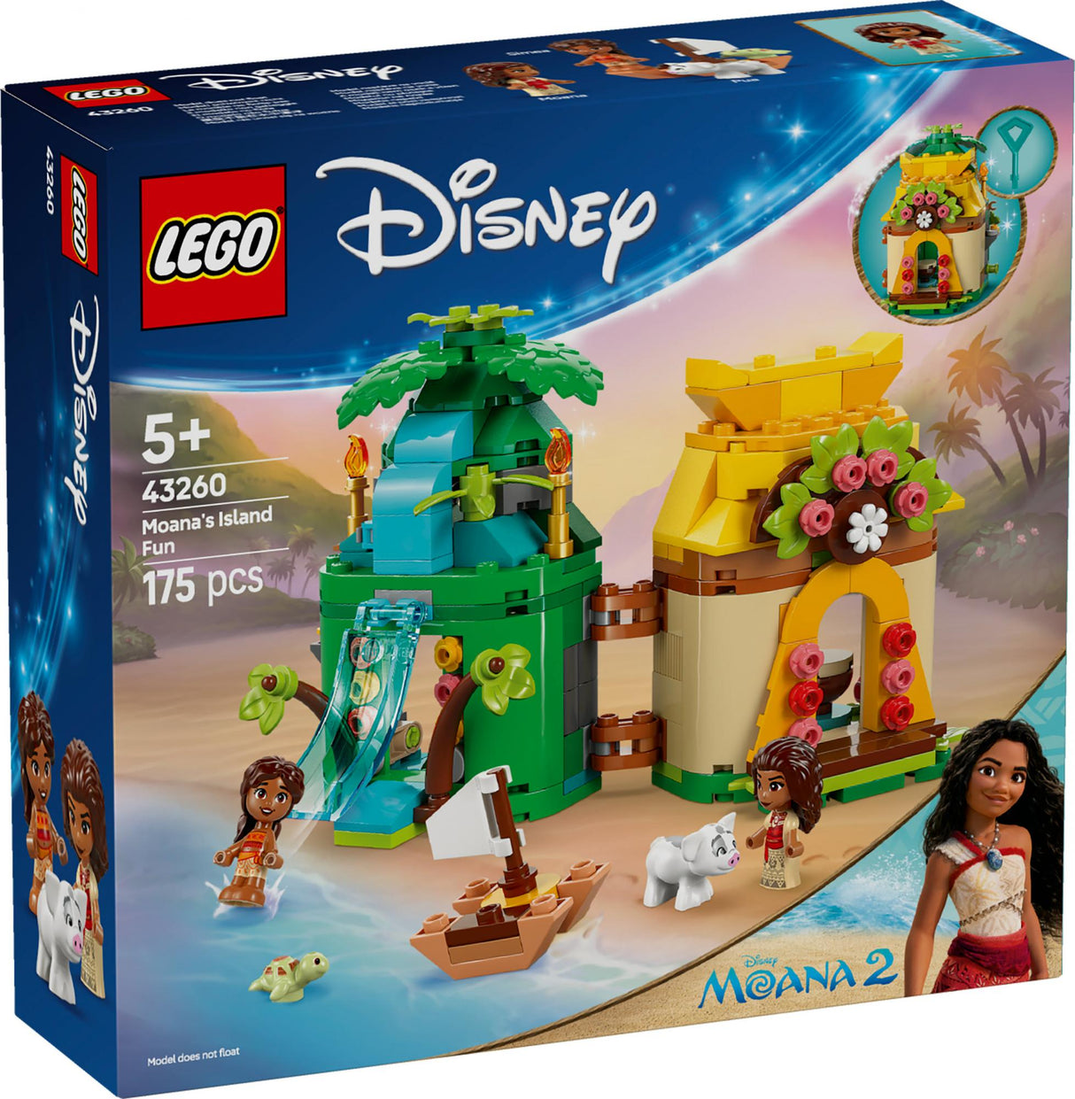 LEGO 43260 Disney Princess Vaiana's Island Fun, construction toy LEGO