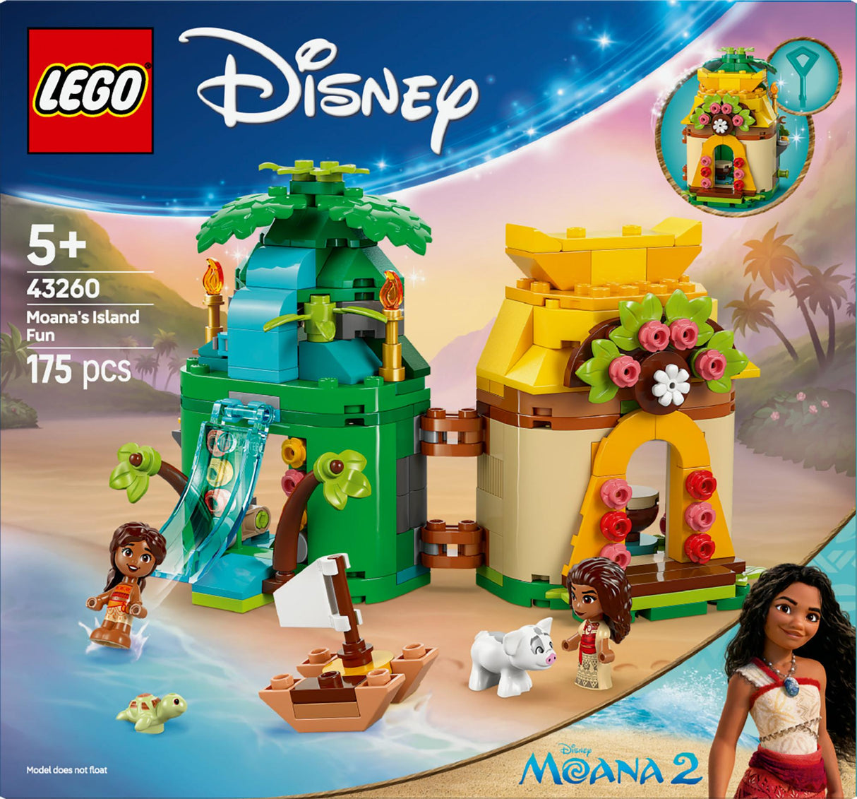 LEGO 43260 Disney Princess Vaiana's Island Fun, construction toy LEGO