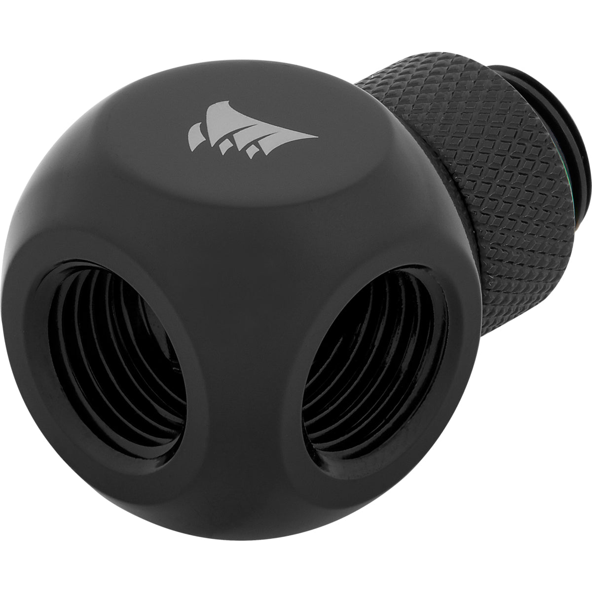 CORSAIR Hydro X Series XF Rotary Y-Splitter Kølevæske system tilpasning 1-pack Sort