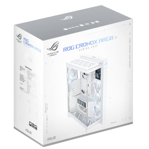 ASUS ROG CRONOX GR801 CURVE TG ARGB WHITE – emballage
