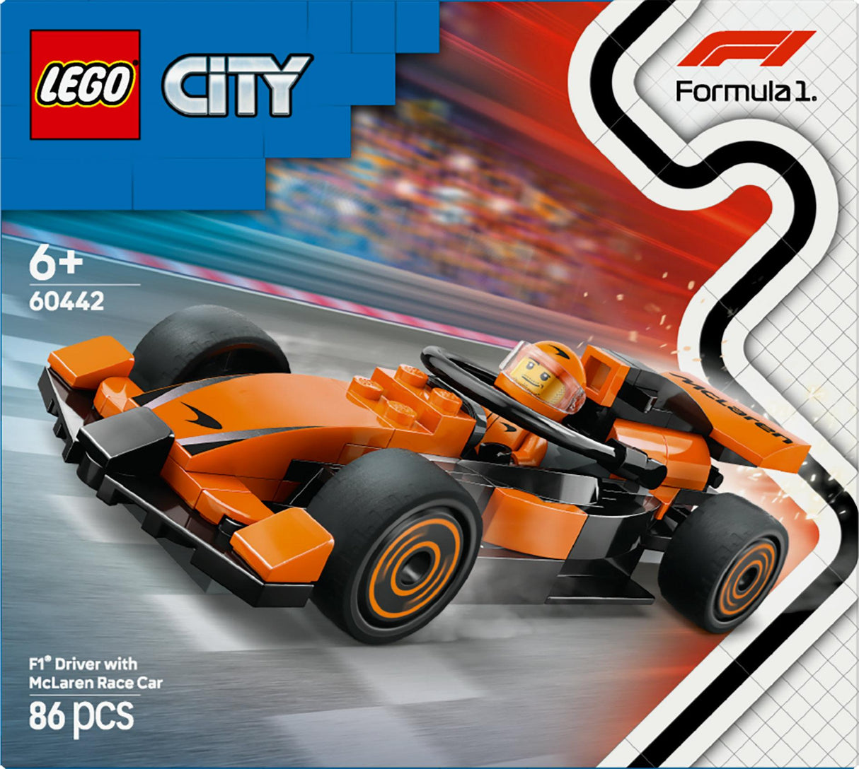 LEGO 60442 City F1 Racer with McLaren Racing Car LEGO