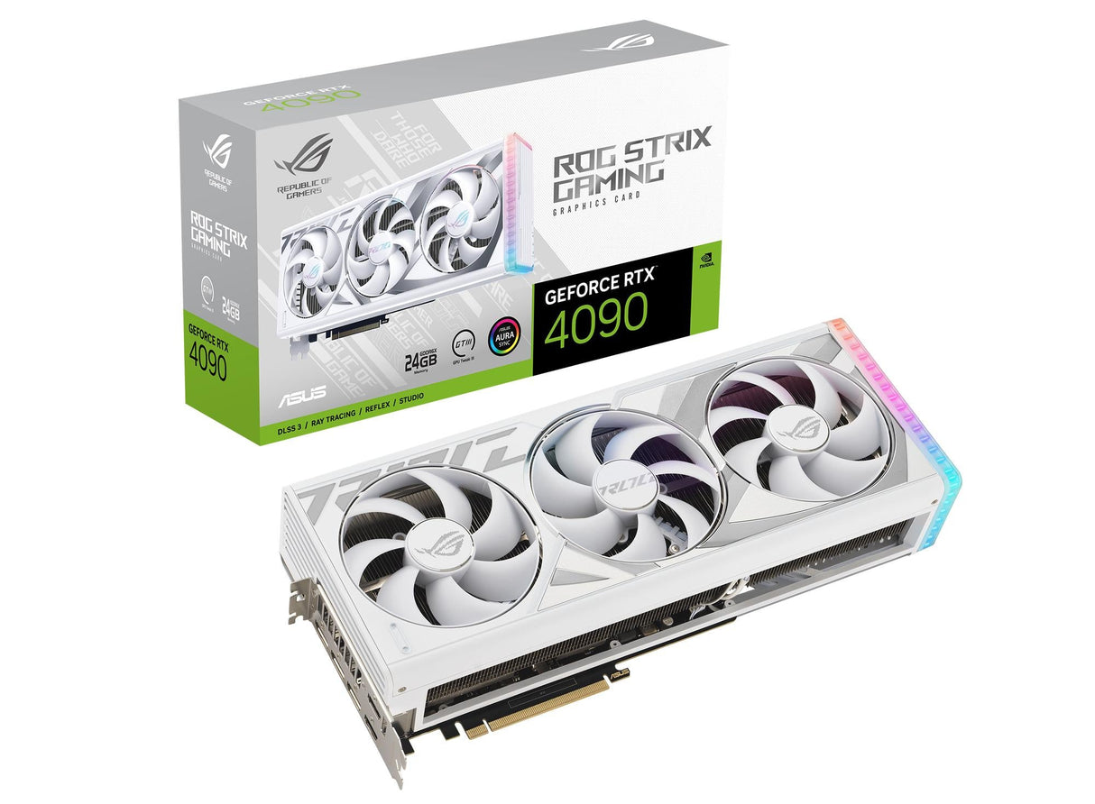 ASUS GeForce RTX 4090 24GB GDDR6X ROG STRIX GAMING WHITE EDITION ASUS