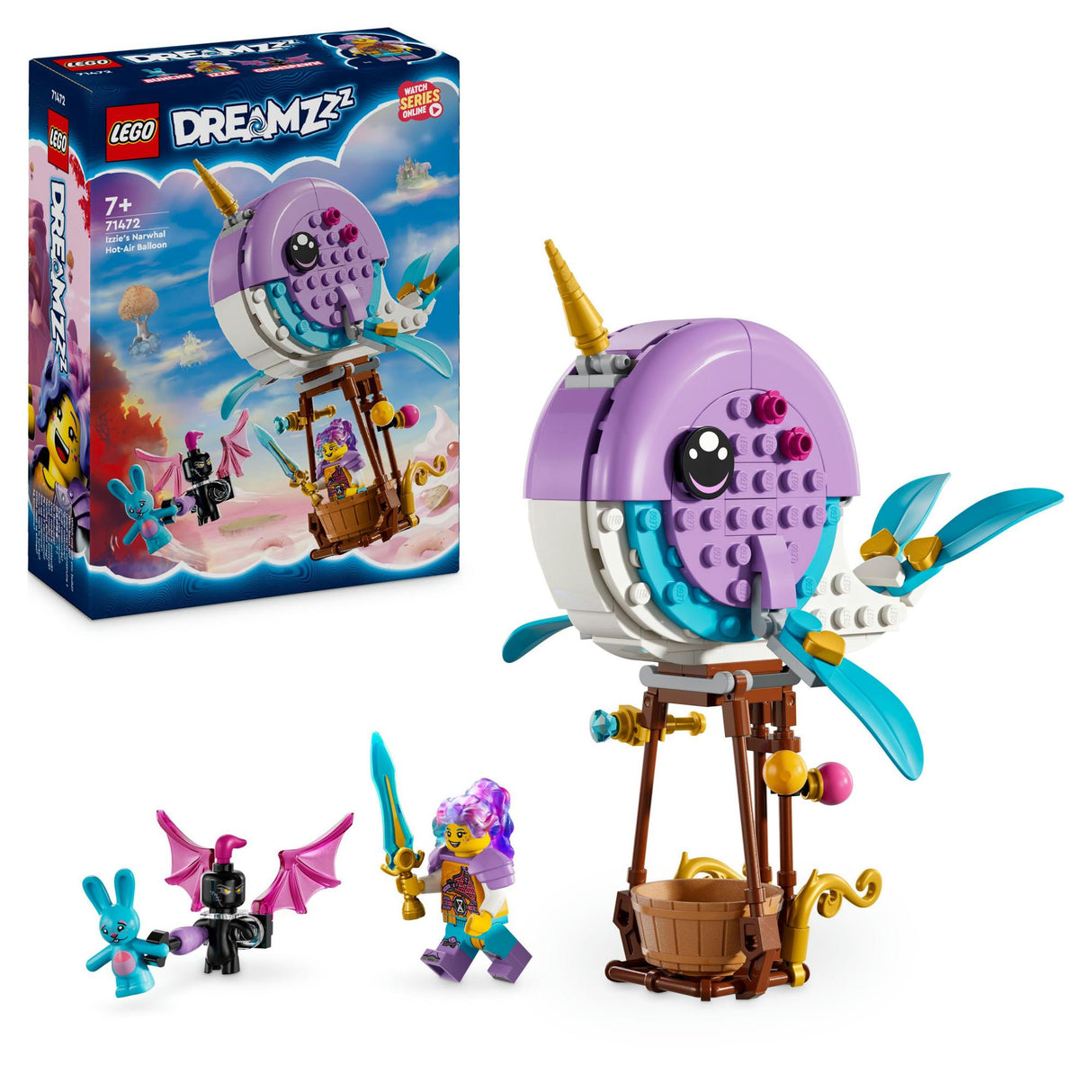 LEGO 71472 DreamZzz Izzie's Narwhal Hot Air Balloon LEGO