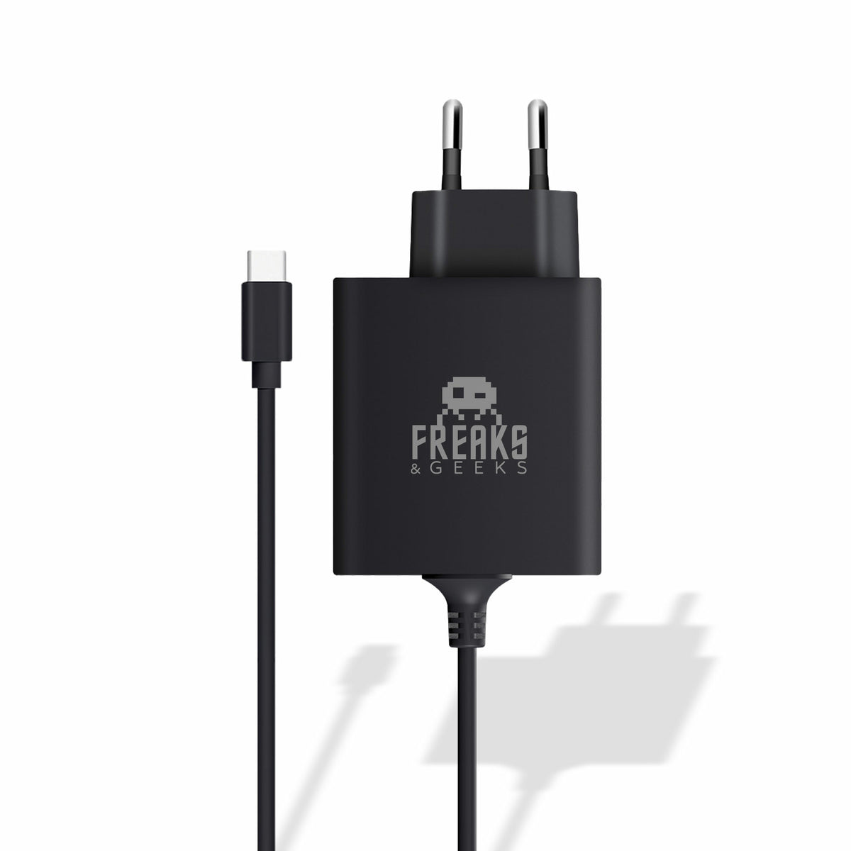 Freaks And Geeks - AC adapter for Nintendo Switch 2 - 30W - Black – produktbillede