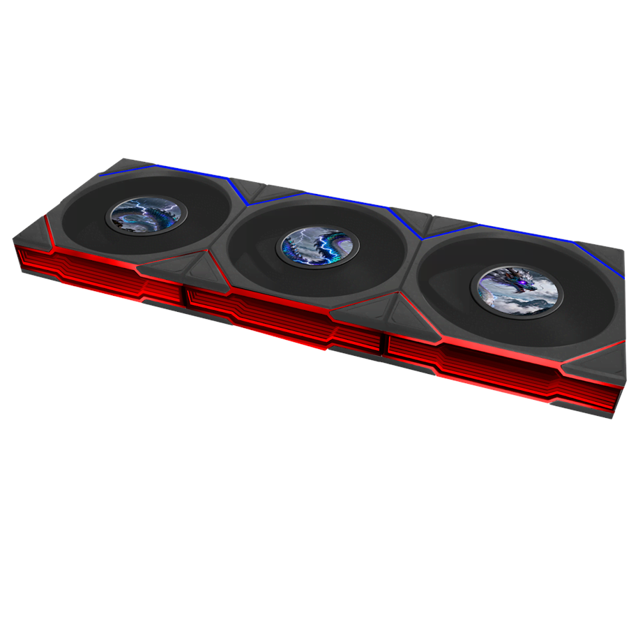 Lian Li UNI FAN TL LCD FLEX 120 Reversed Black (3pcs)