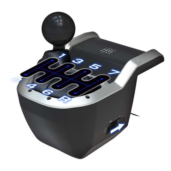 HORI - Racing Wheel Pro Deluxe + 7-Speed Racing Shifter Bundle For PC (Windows 11/10)