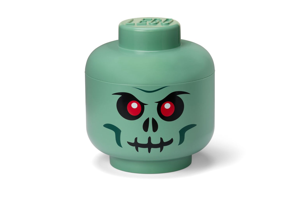 LEGO Storage Head Skeleton large – sandgrøn og sort