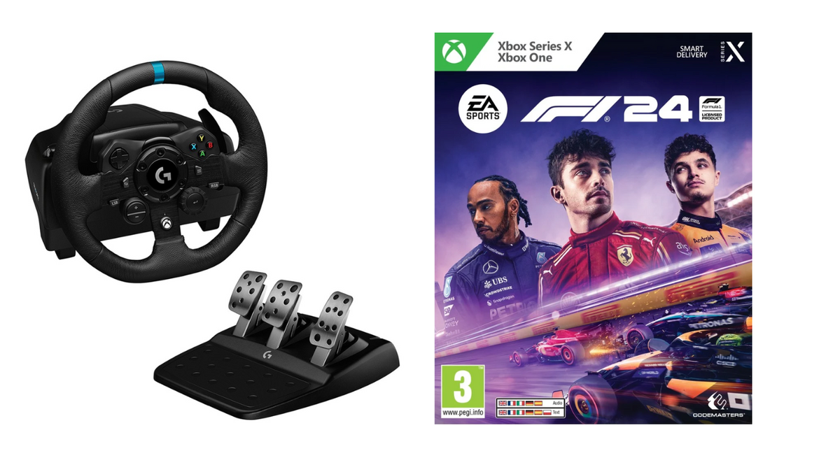 Logitech - G923 Racing Wheel and Pedals for Xbox - Bundle with F1 24 /Xbox Series X Logitech