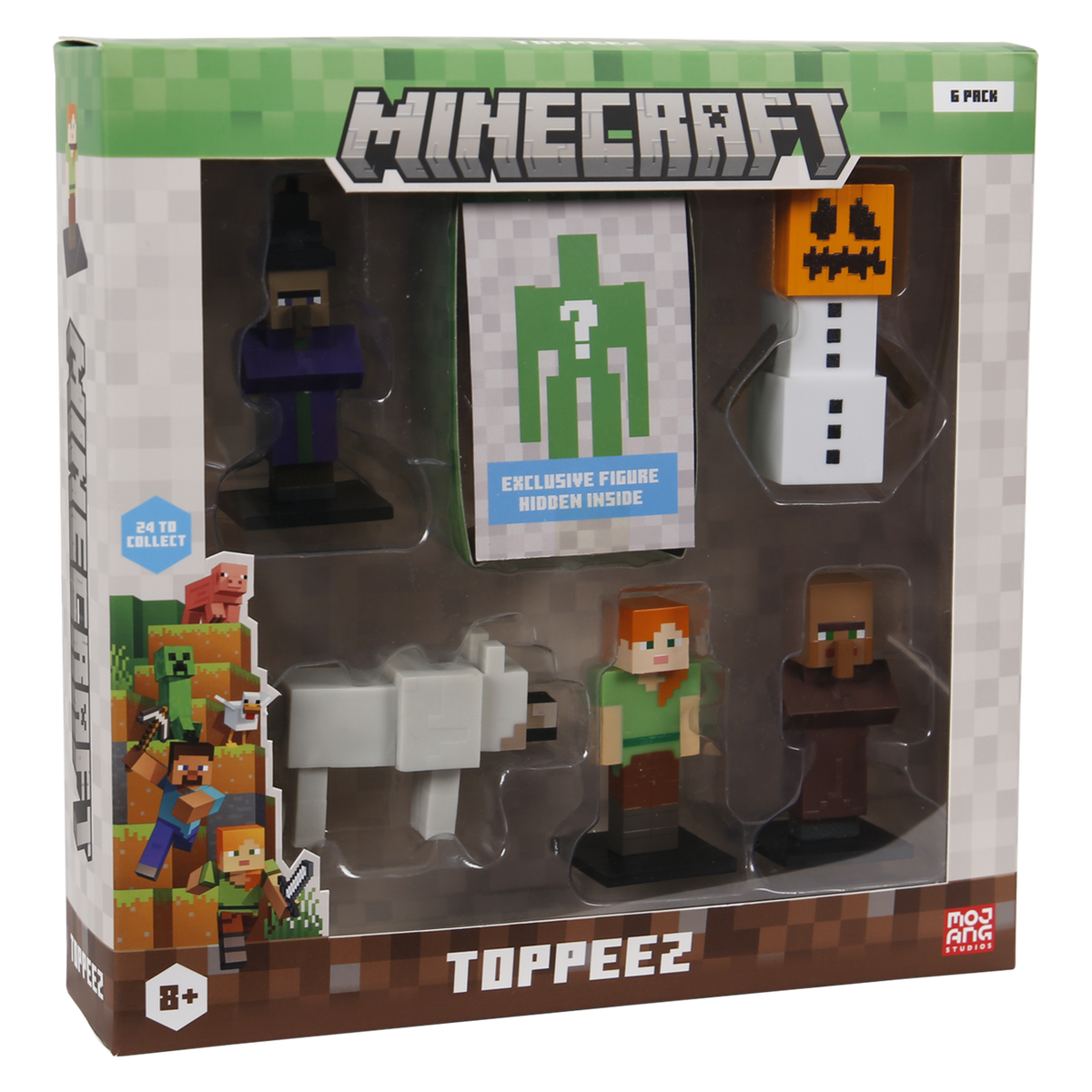 Minecraft -3D Figure 6 pack - Style 2 Minecraft
