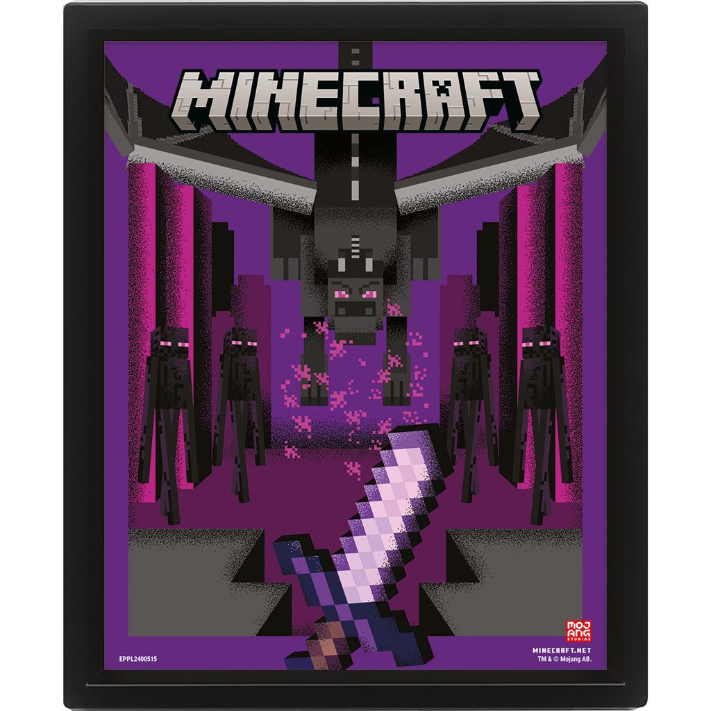 MINECRAFT (ENDER DRAGON DUEL) LENTICULAR POSTER Pyramid International