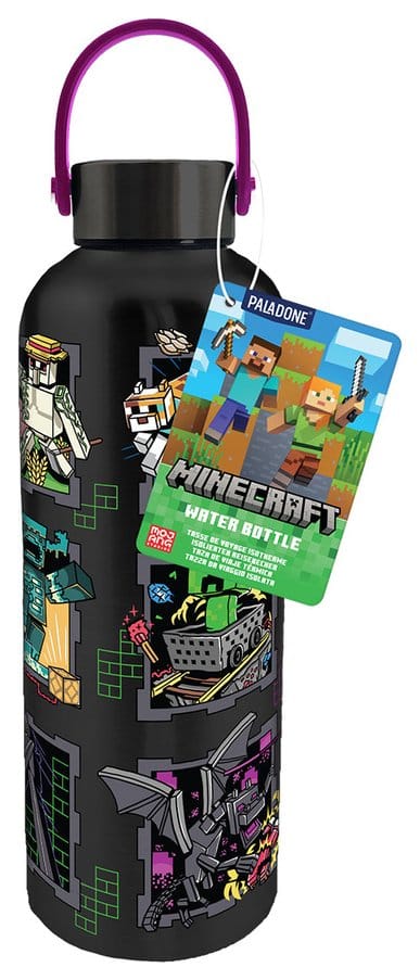 Minecraft - Mascots Metal Water Bottle Paladone