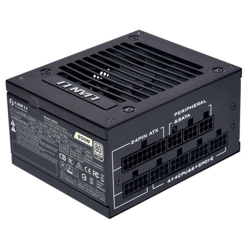 Lian Li SP850, 80 PLUS Gold SFX Powersupply - 850 Watt, Black