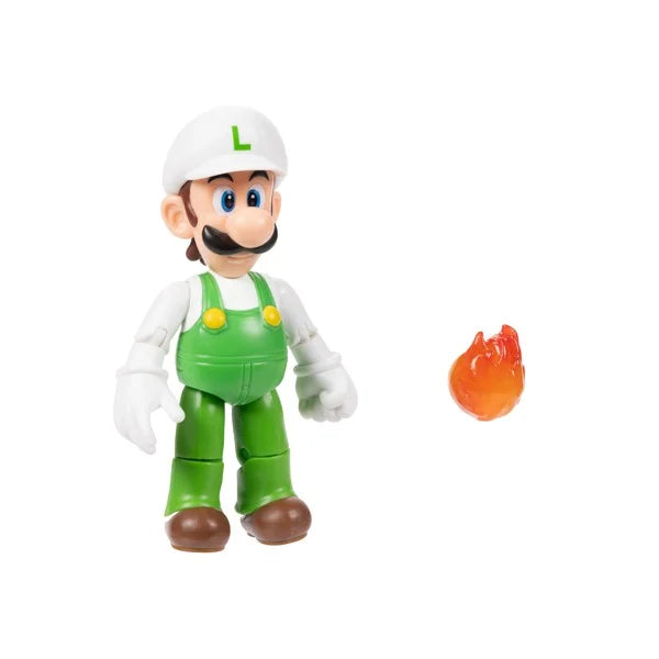 Nintendo Super Mario - 4 Figure - Fire Luigi (424484)