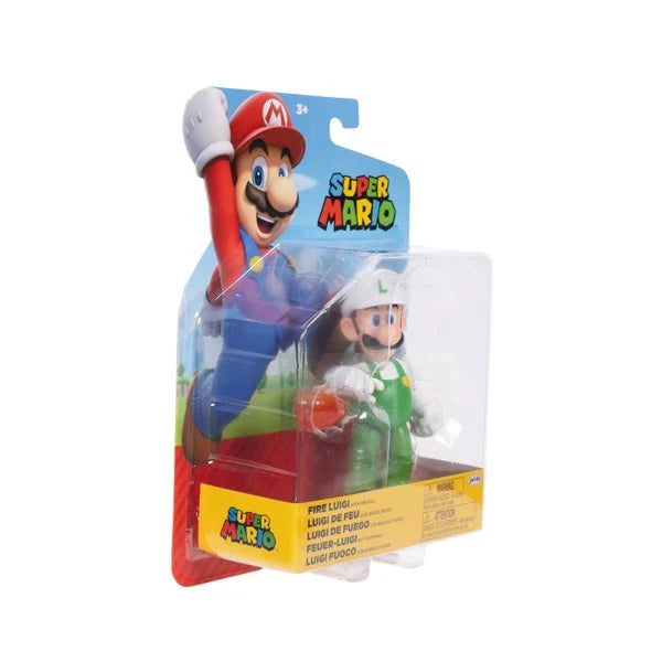 Nintendo Super Mario - 4 Figure - Fire Luigi (424484)