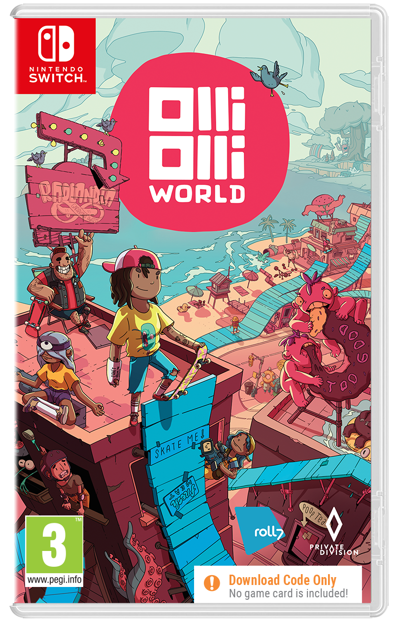 OlliOlli World (Kode i en Box) - Nintendo Switch