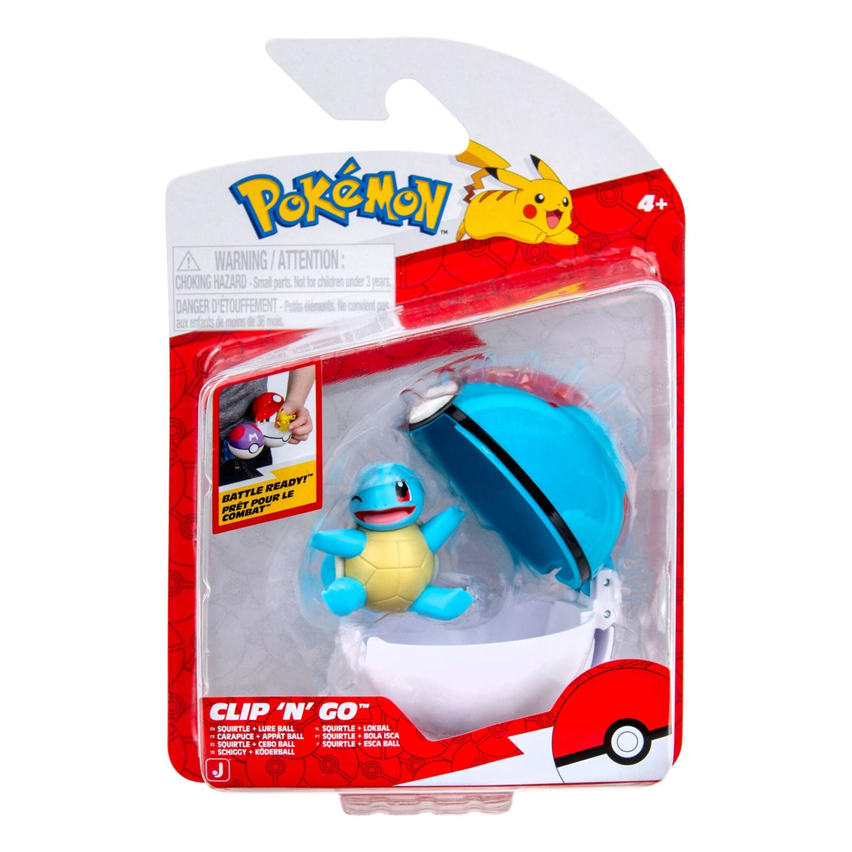 Pokémon - Clip N Go Squirtle with Lure Ball (PKW4164) Pokémon