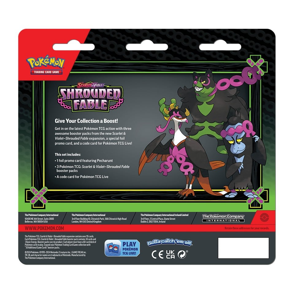Pokémon - SV6.5 Shrouded Fable Blister 3 pack (POK87999) Pokémon