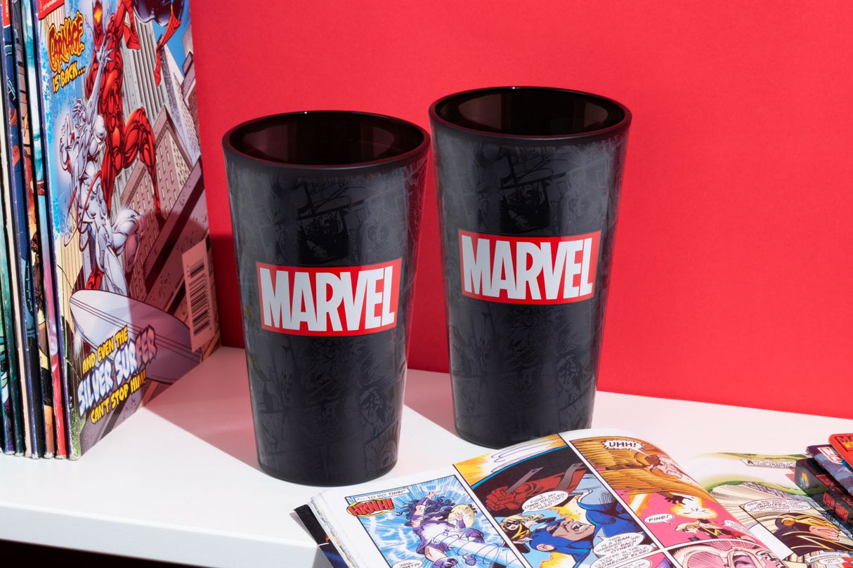 MARVEL LOGO GLAS