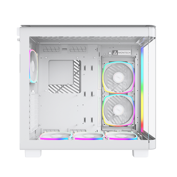 Montech King 95 Pro Hvid- curved glas