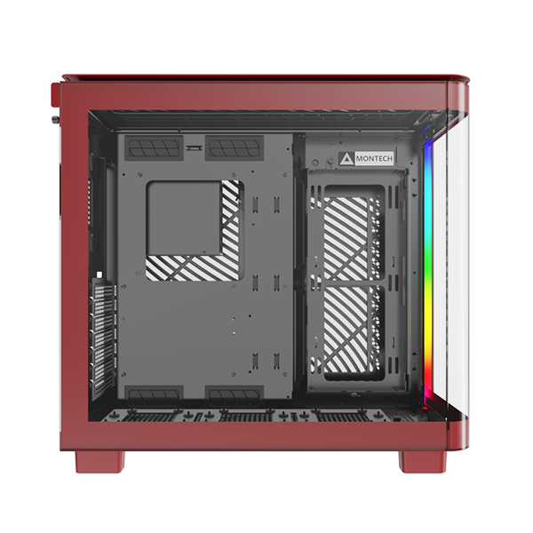 Montech King 95 Rød - curved glas