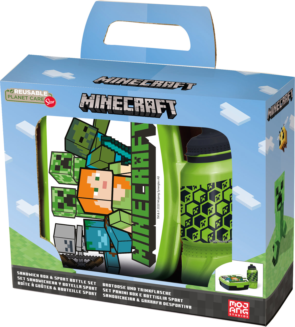 Stor - Lunchbox & Water Bottle - Minecraft (40443) Minecraft