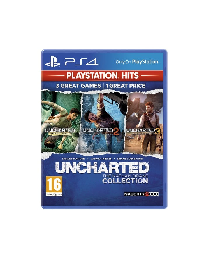 Uncharted: The Nathan Drake Collection (Playstation Hits) (PL/Multi in Game) – PS4 – produktbillede