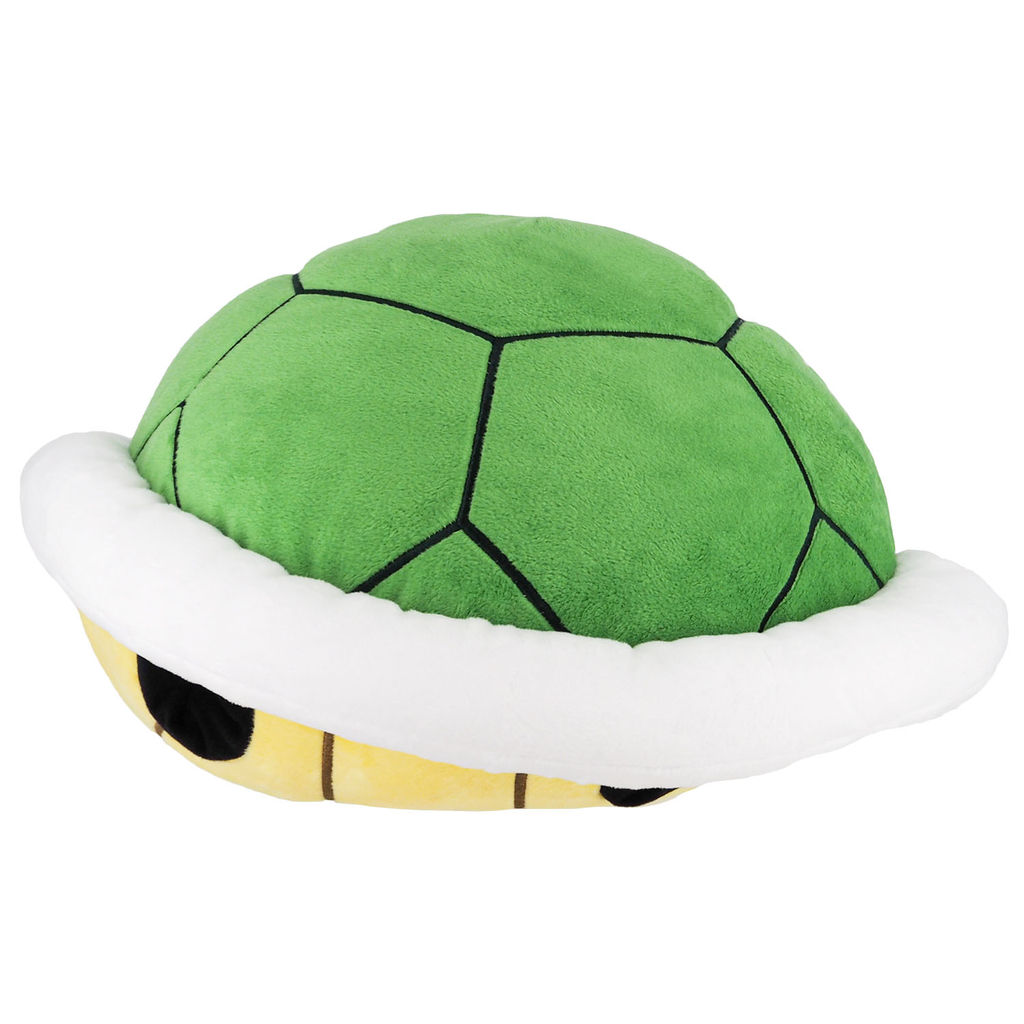 Nintendo Super Mario Green Shell plysbamse – 40 cm – anden vinkel