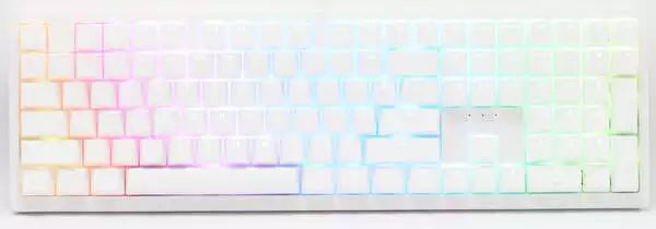 Ducky Zero - White - Cherry Speed Silver - RGB - Trådløs Ducky